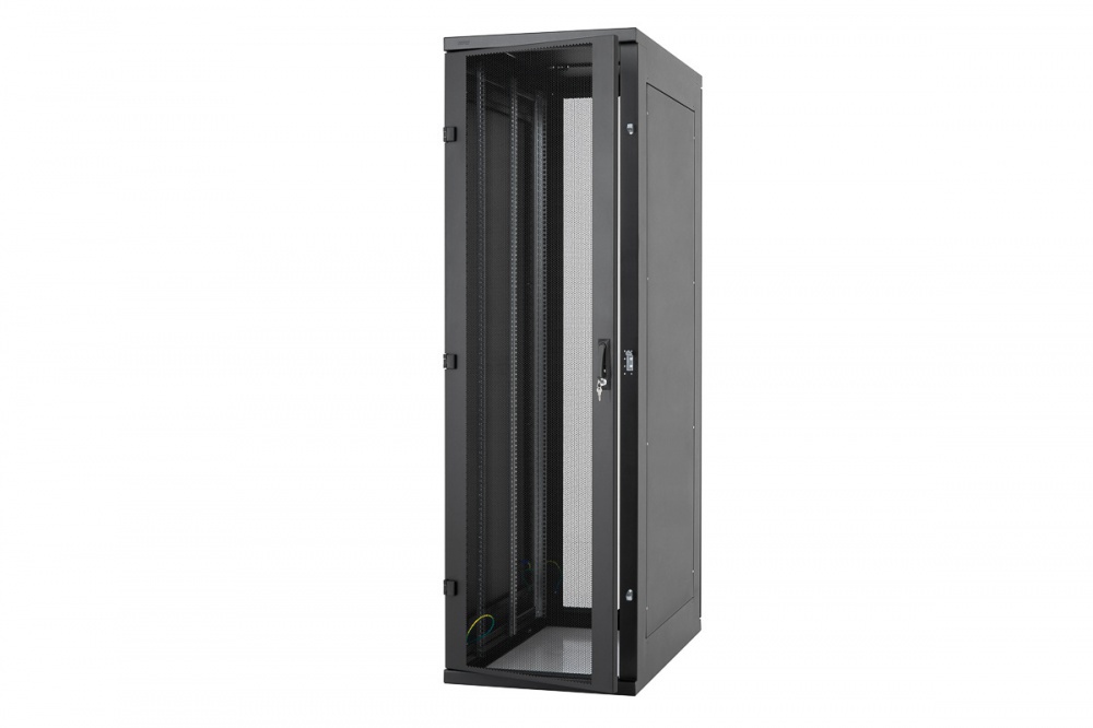 Keline 19&ldquo;-os szerverszekr&eacute;nyek RMA sz&eacute;less&eacute;ge 800 mm, m&eacute;lys&eacute;ge 1000 mm, f&uuml;st&uuml;vegből ajt&oacute;