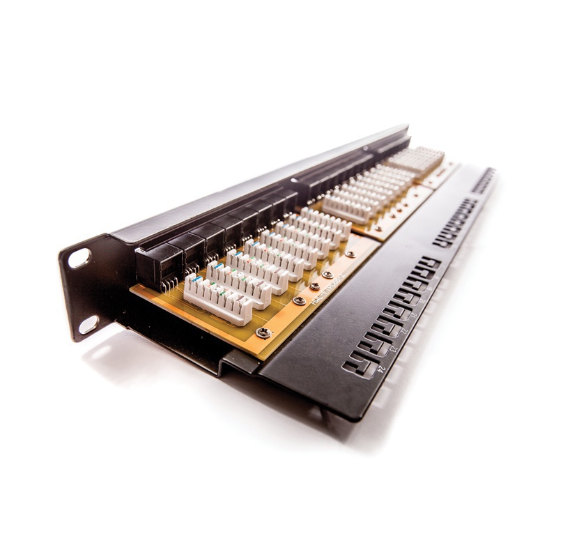 Keline patch panel KOMPAKT, Kateg&oacute;ria 6, 24xRJ45/u