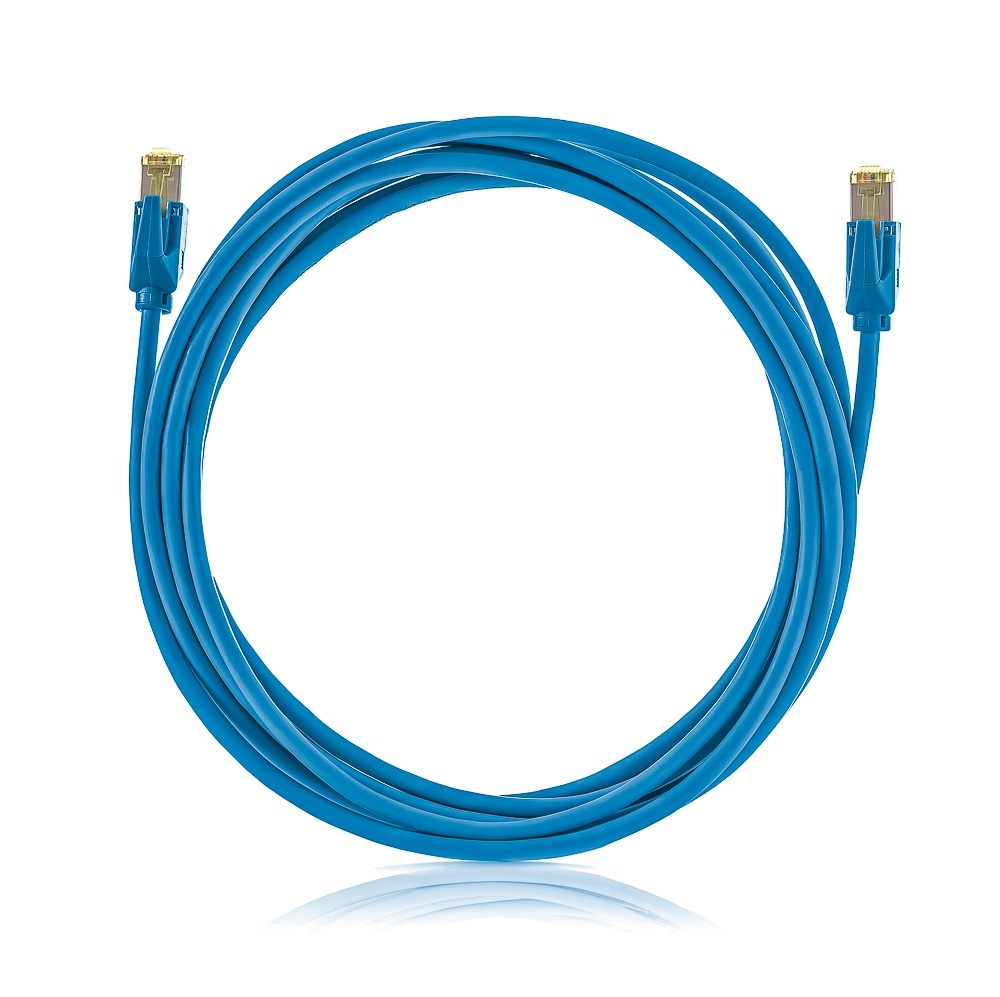 Keline STP patch kábel, Kategória 6A, LSOH, kék