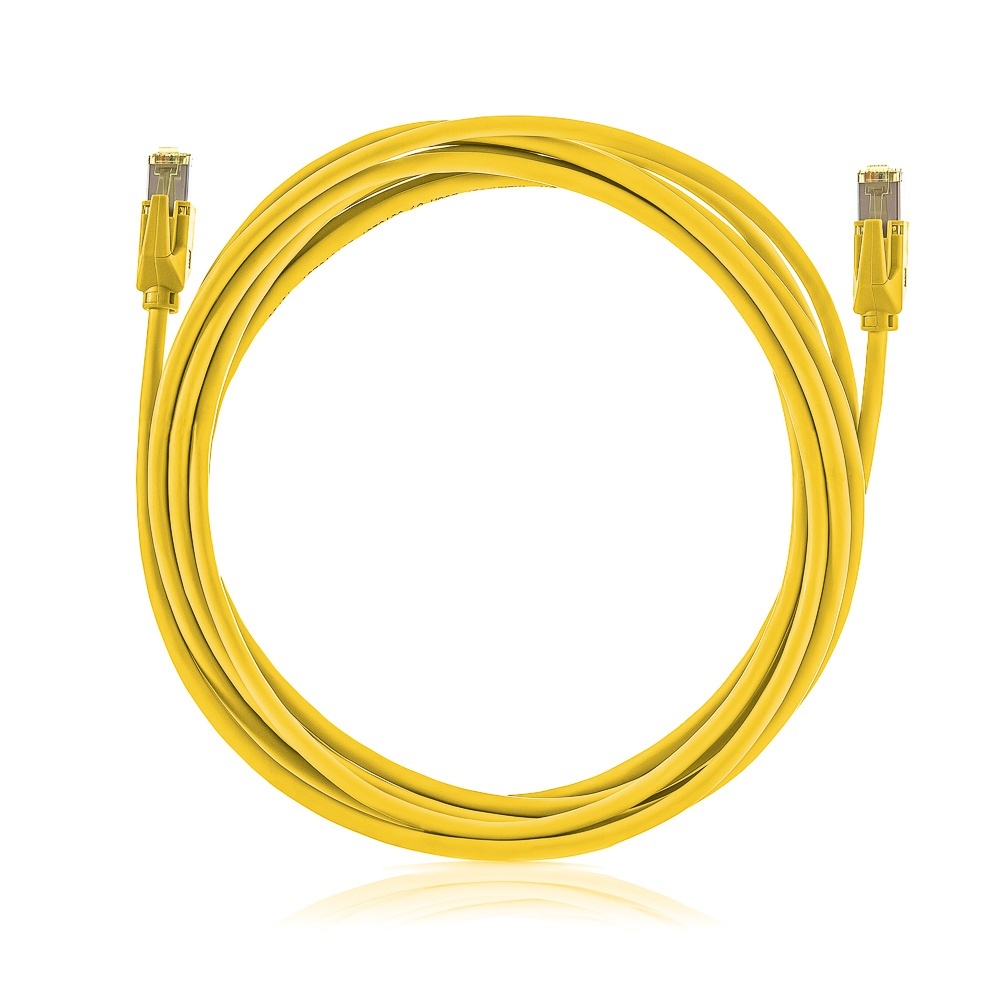 Keline STP patch kábel, Kategória 6A, LSOH, sárga