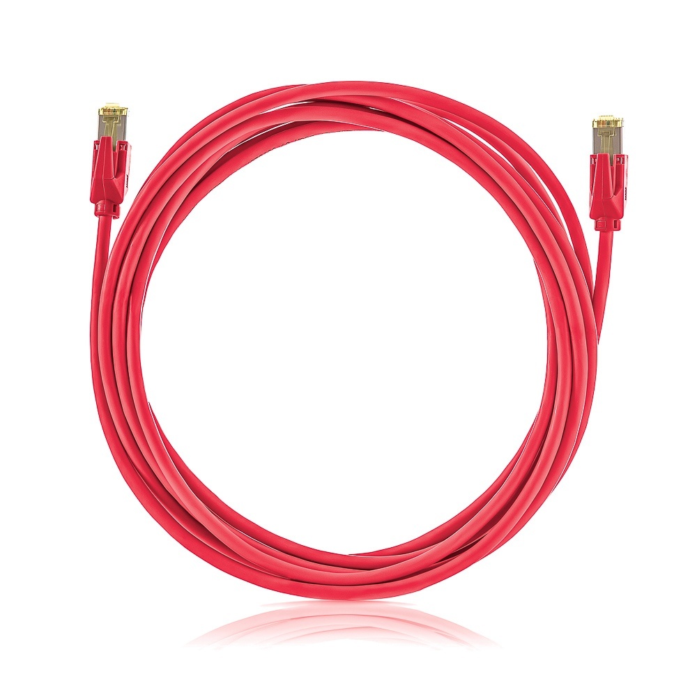 Keline STP patch kábel, Kategória 6A, LSOH, piros