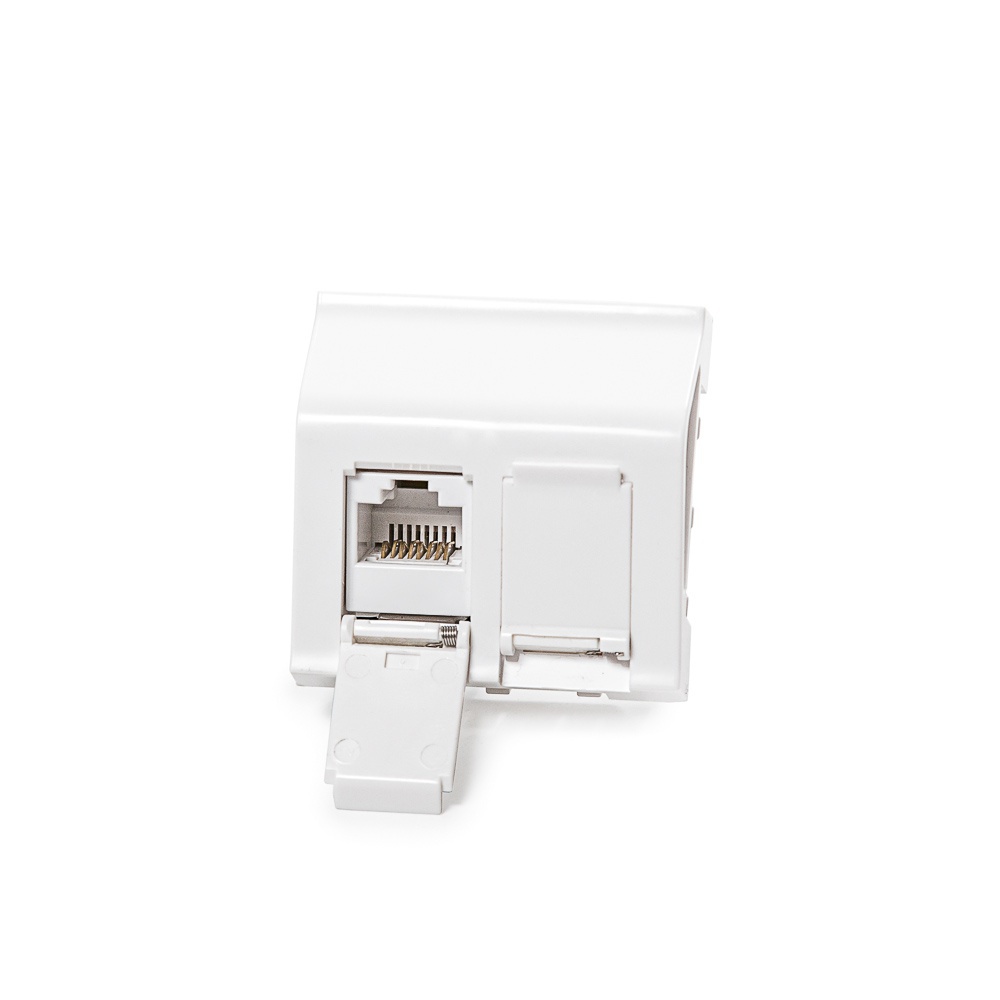 Keline LM 45x45 fali aljzat, Kategória 5E, 2xRJ45/u, csatlakozóval