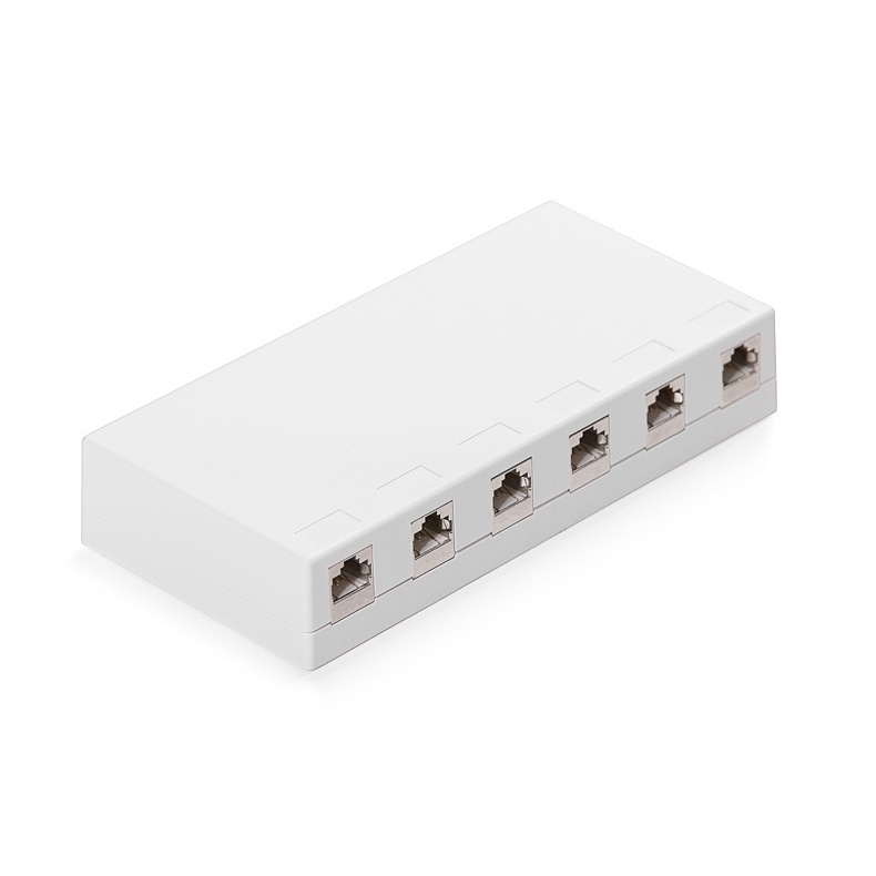 Keline&nbsp;falon k&iacute;v&uuml;li doboz Kateg&oacute;ria 6, 6xRJ45/s csatlakoz&oacute;val