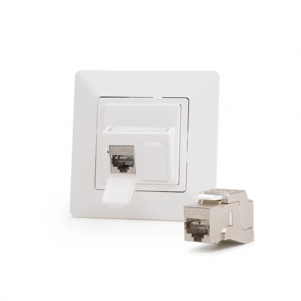 Keline LVL fali aljzat, Kateg&oacute;ria 6A, 2xRJ45/s, csatlakoz&oacute;val