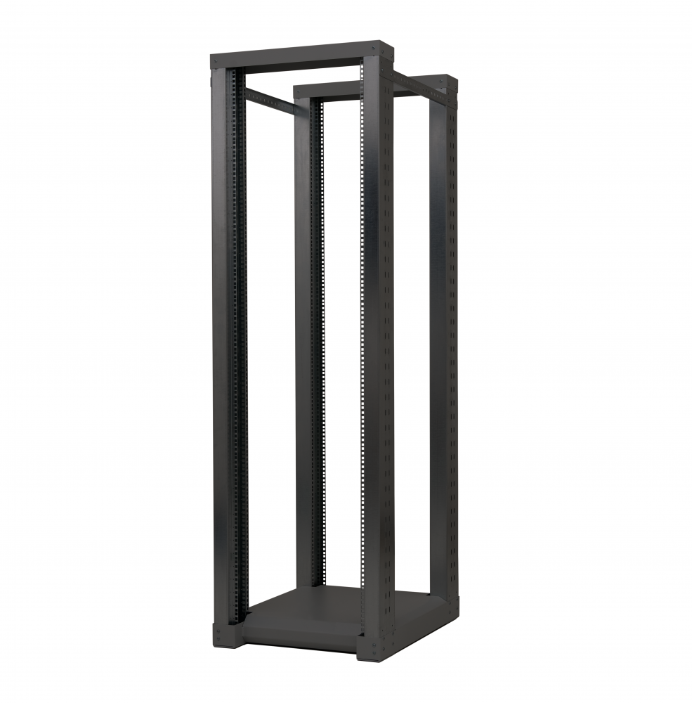 Keline 19“-os stúdió rack, fekete