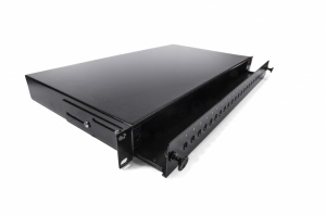 Keline kihúzható patch panel 24 x ST-ST vagy FC-FC toldóhoz (kifutó termék)
