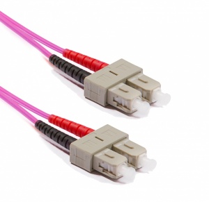 Keline duplex SC-SC patch kábel, OM4 50/125 µm