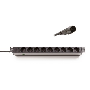 Keline 19”-os elosztópanelek, 9 x 230V, French