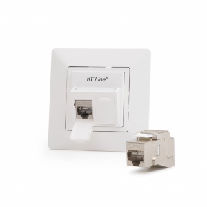 Keline Legrand® ValenaTM Life kompatibilis fali aljzat, Kategória 6A, 2xRJ45/s, csatlakozóval