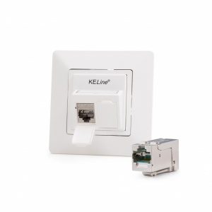 Keline Legrand® ValenaTM Life kompatibilis fali aljzat, Kategória 6A, 2xRJ45/s, csatlakozóval
