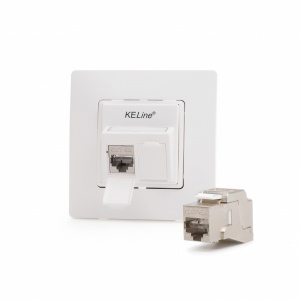 Keline Legrand® NiloeTM kompatibilis fali aljzat, Kategória 6A, 2xRJ45/s, csatlakozóval